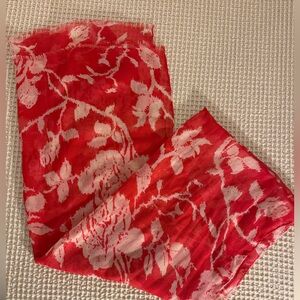 Red Floral Scarf
